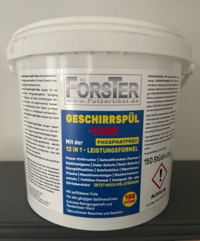 Förster Geschirrspül-Tabs 12 in 1 Leistungsformel Phosphatfrei 150 Stück a` 20 g