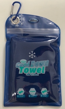 Cool Down Towel kühlendes Handtuch Polybag verschließbar ca. 30 x 90 cm NEU