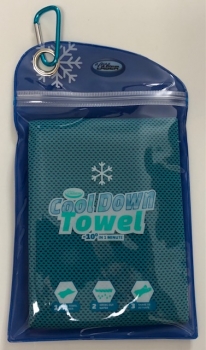 Cool Down Towel kühlendes Handtuch Polybag verschließbar ca. 30 x 90 cm NEU